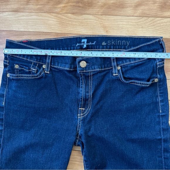 7 For All Man Kind Women’s Jeans The Skinny Size 32 - Picture 3 of 11